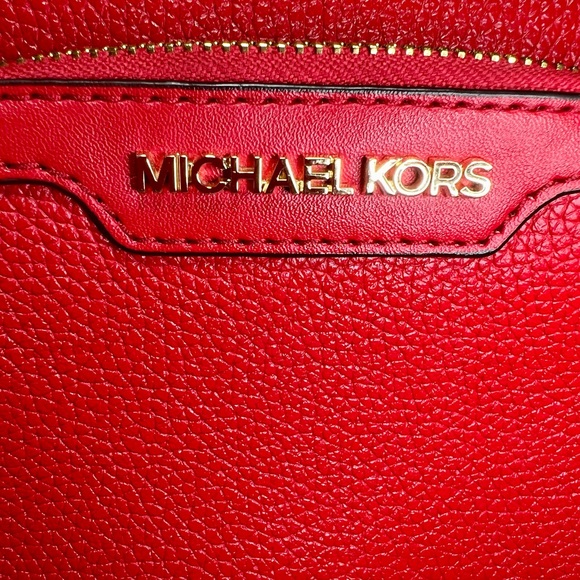 Michael Kors Vibrant Red Backpack - Picture 2 of 11